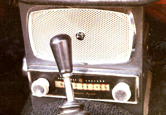 Triumph TR3 radio front view