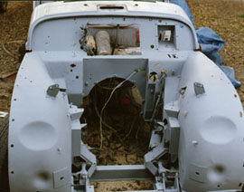 Triumph TR3A engine bay